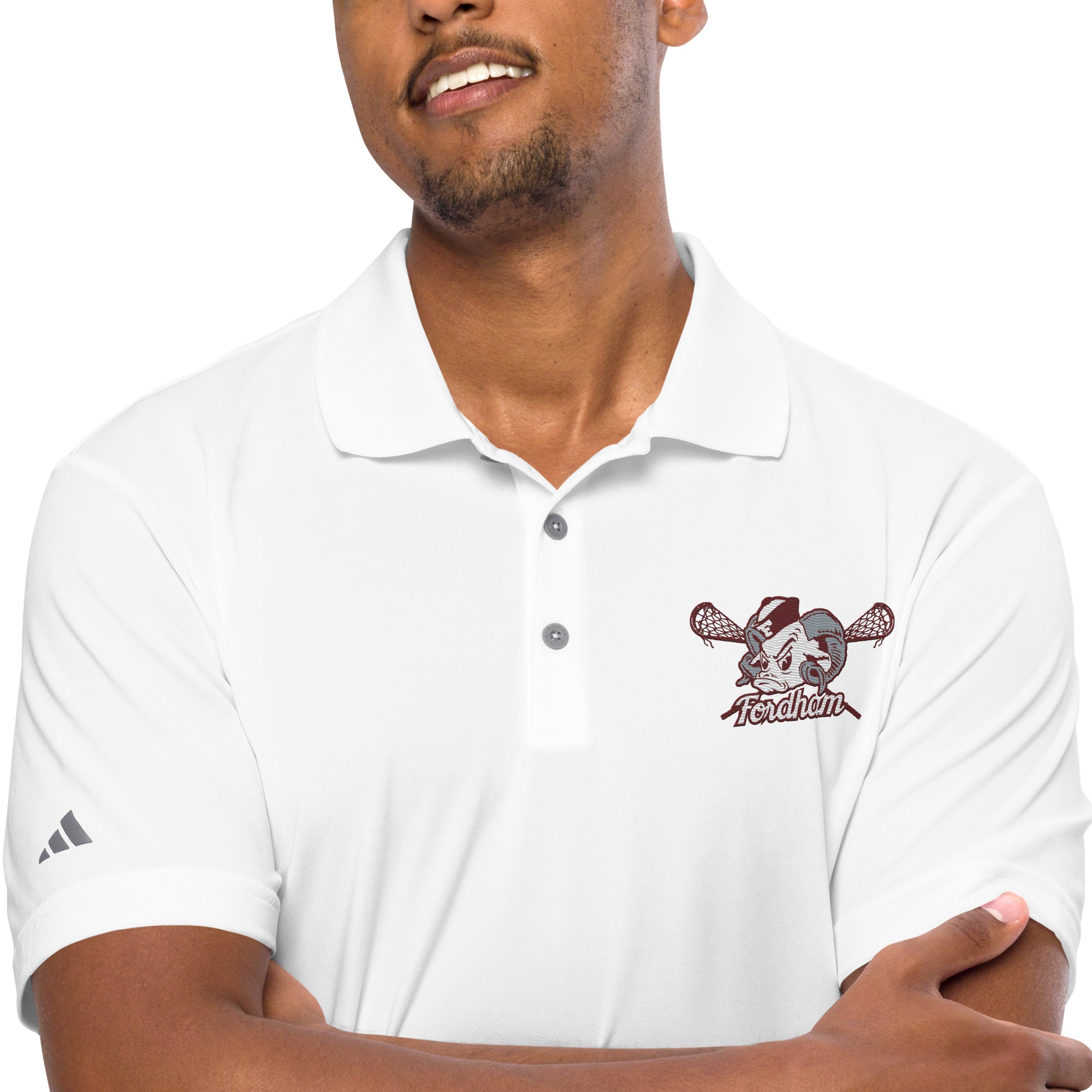 Fordham Adidas performance polo shirt