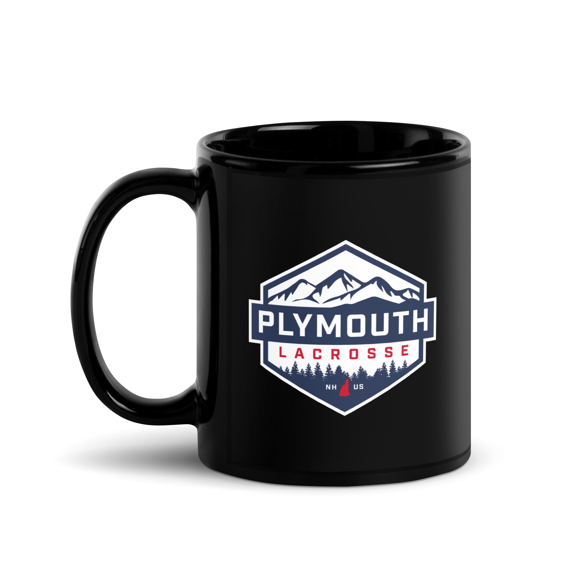 Plymouth Black Glossy Mug