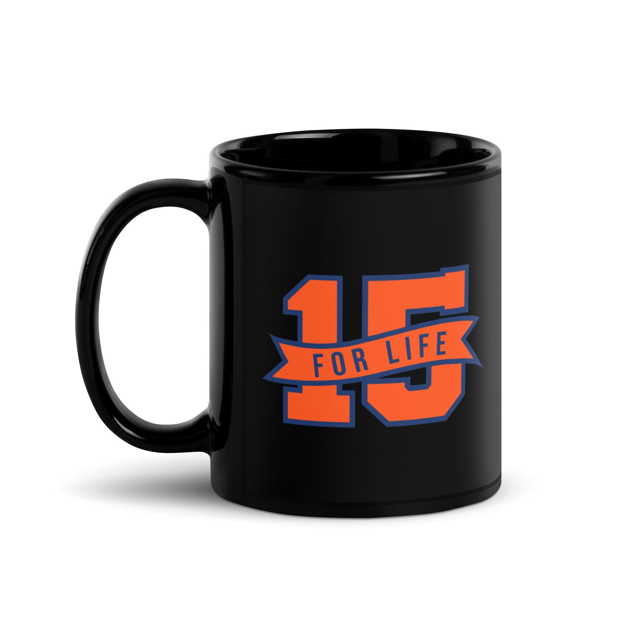 15 For Life Black Glossy Mug