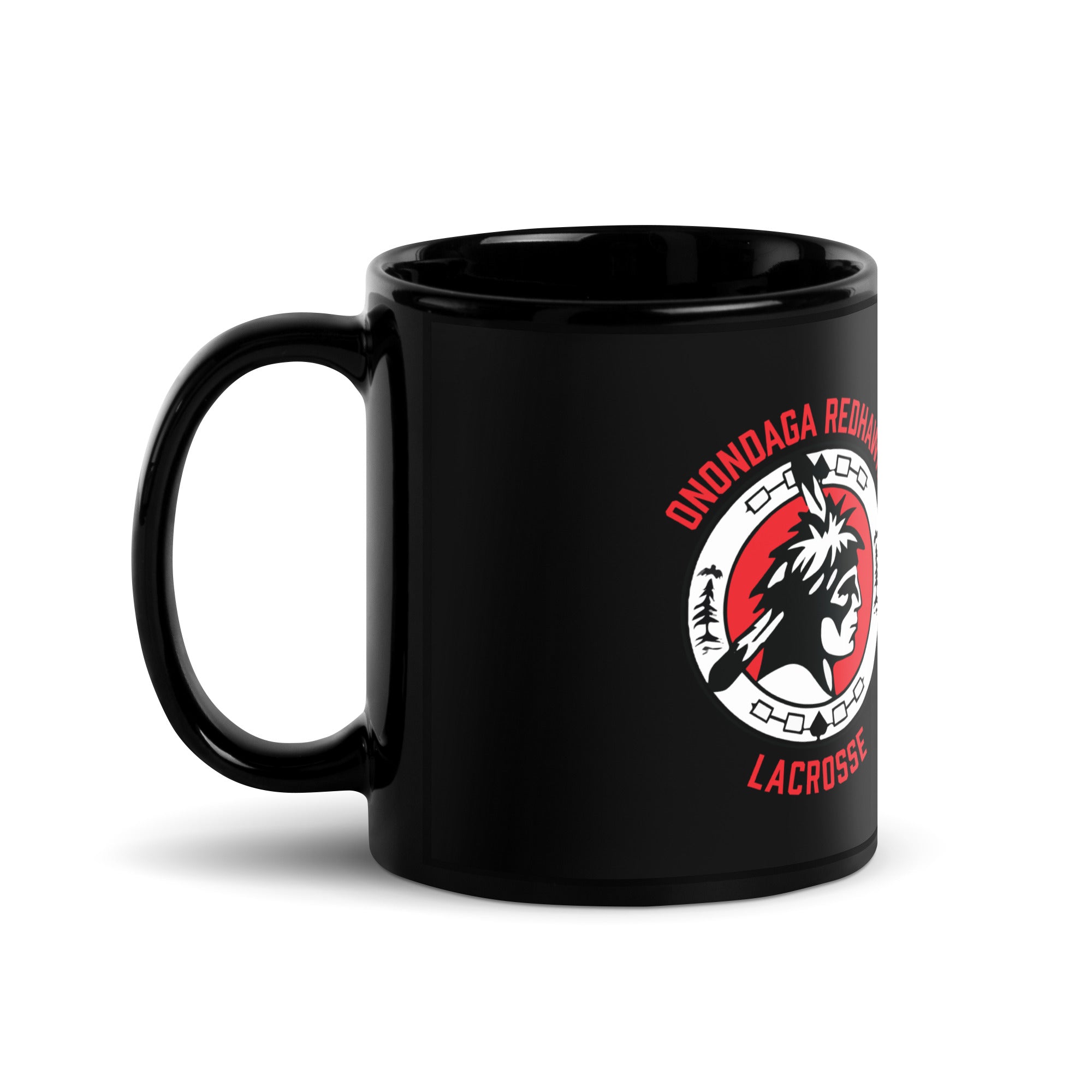 Redhawks Black Glossy Mug