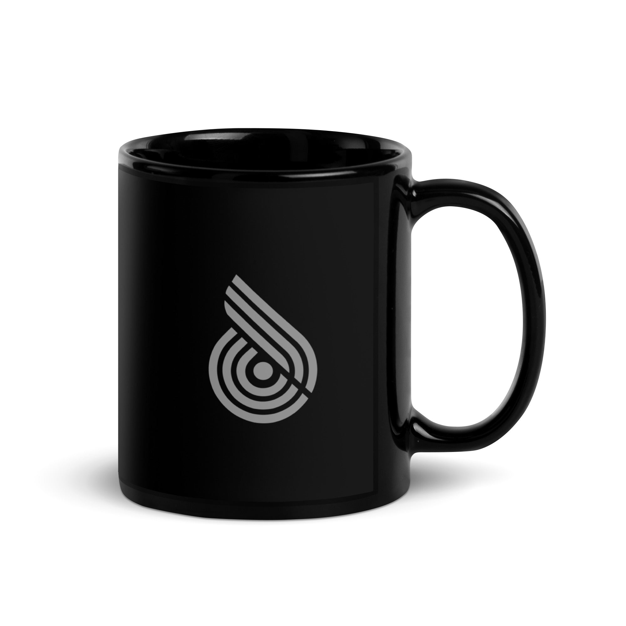 5P Black Glossy Mug