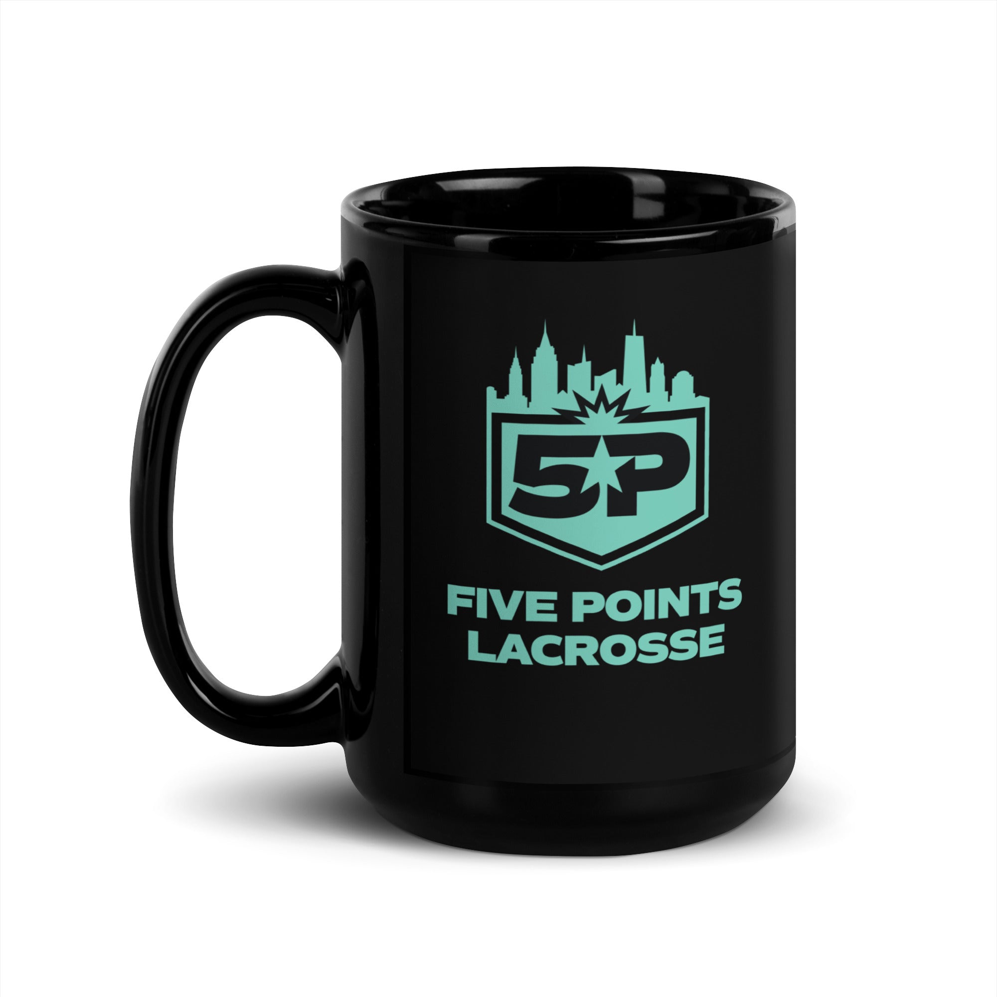 5P Black Glossy Mug