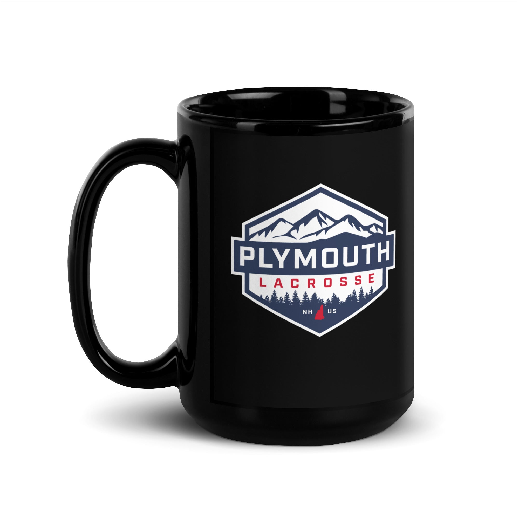 Plymouth Black Glossy Mug