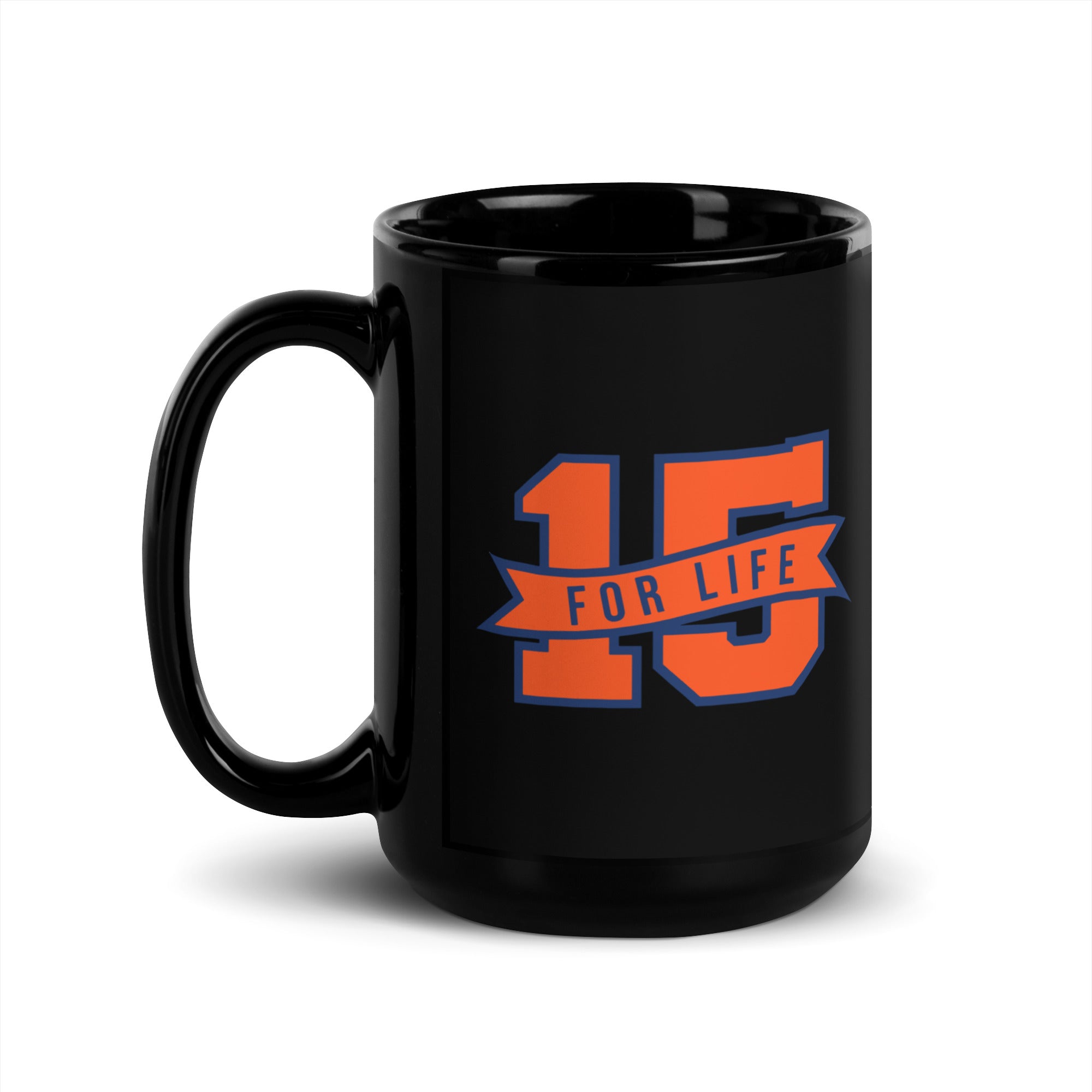 15 For Life Black Glossy Mug