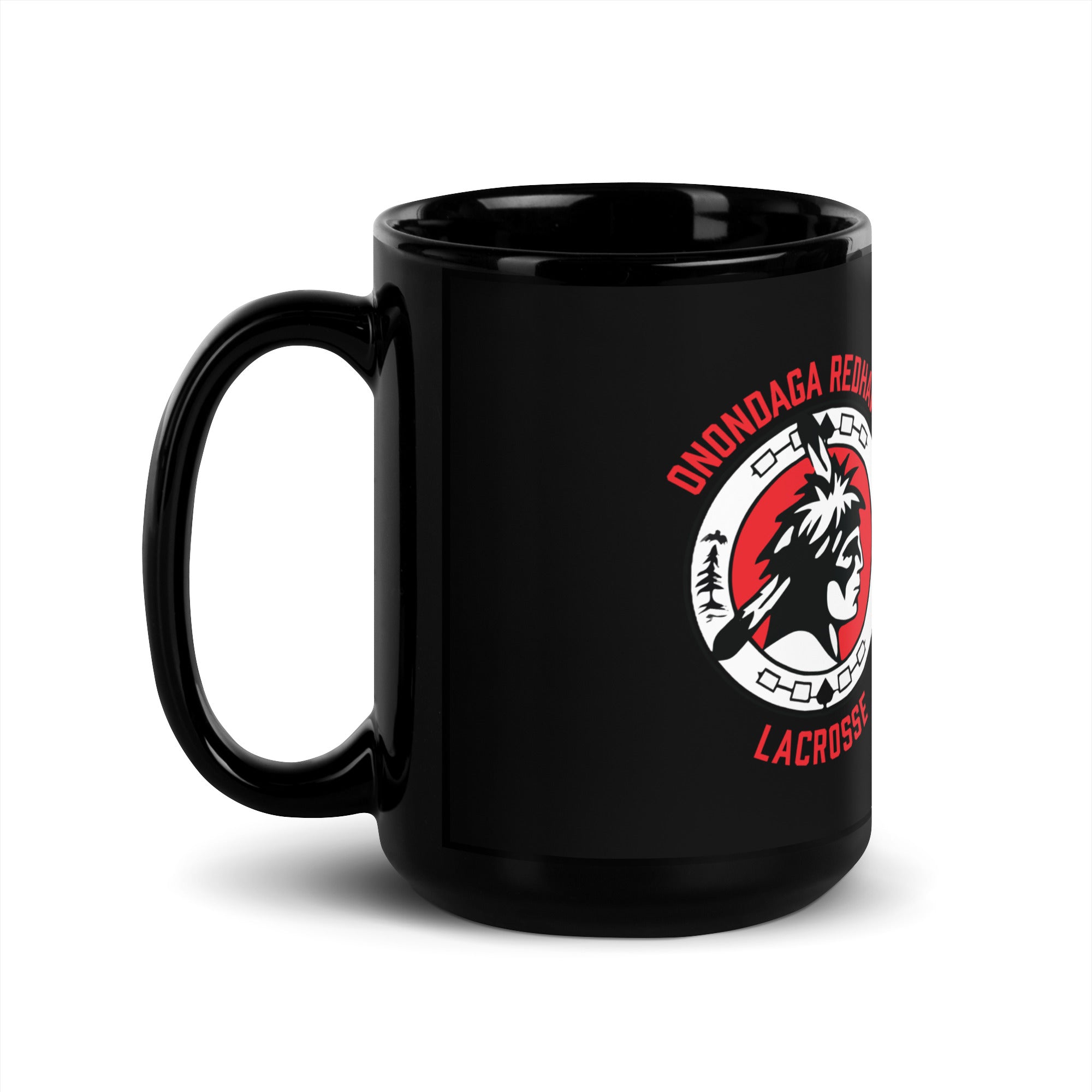 Redhawks Black Glossy Mug