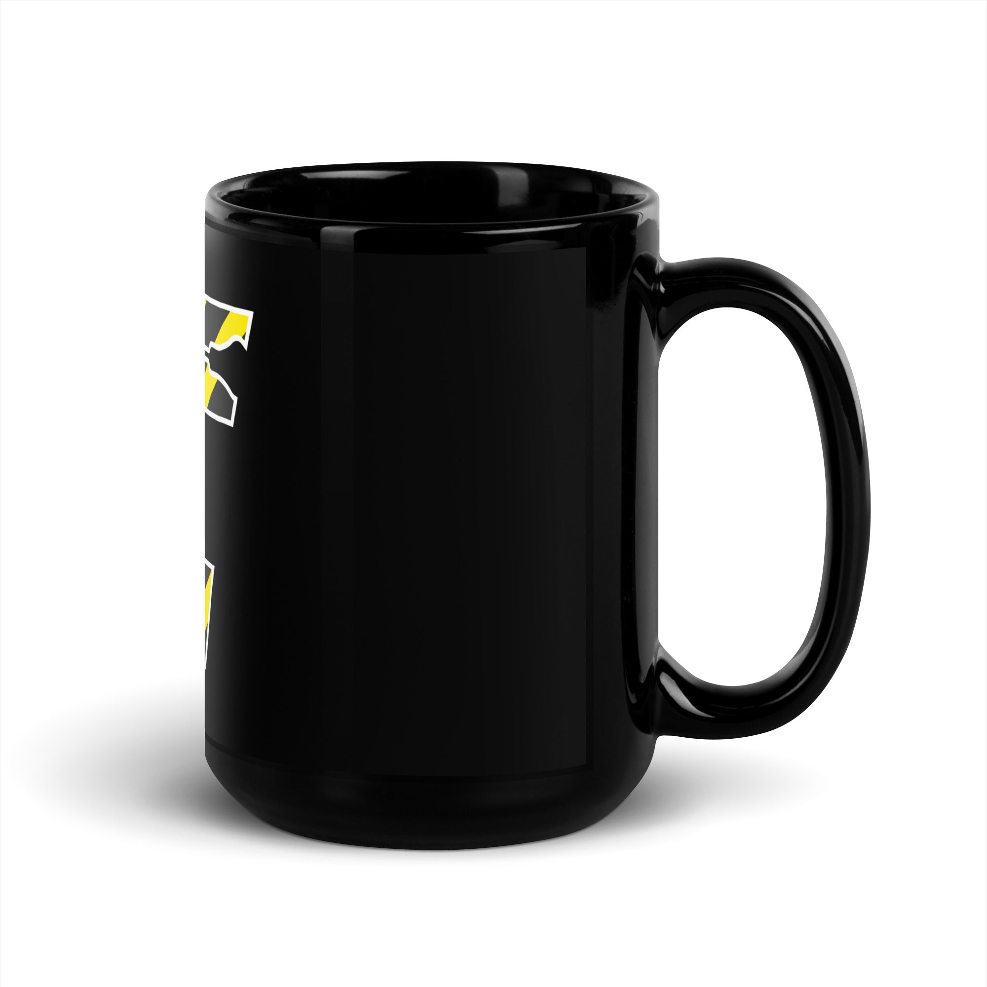 Construct Black Glossy Mug