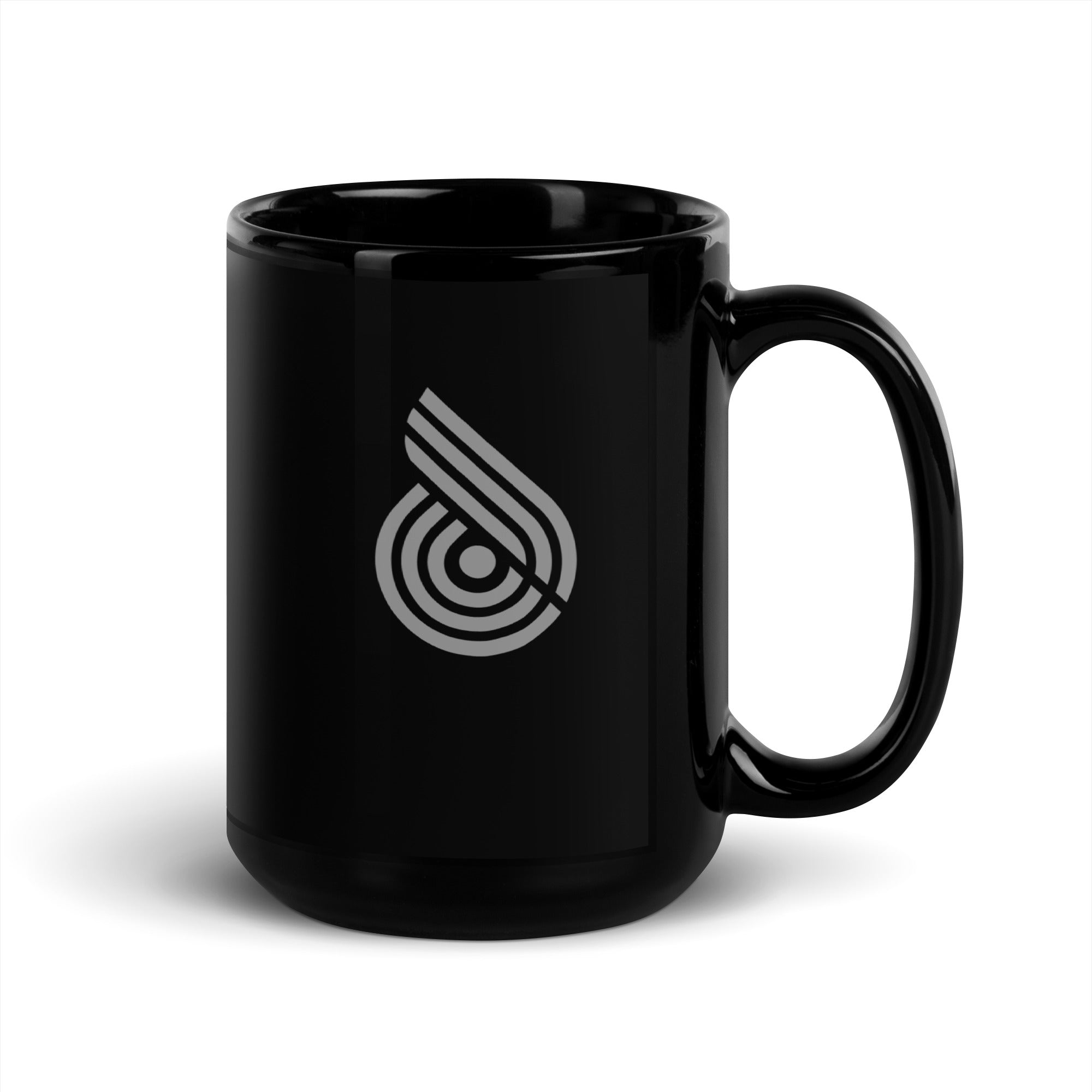 5P Black Glossy Mug