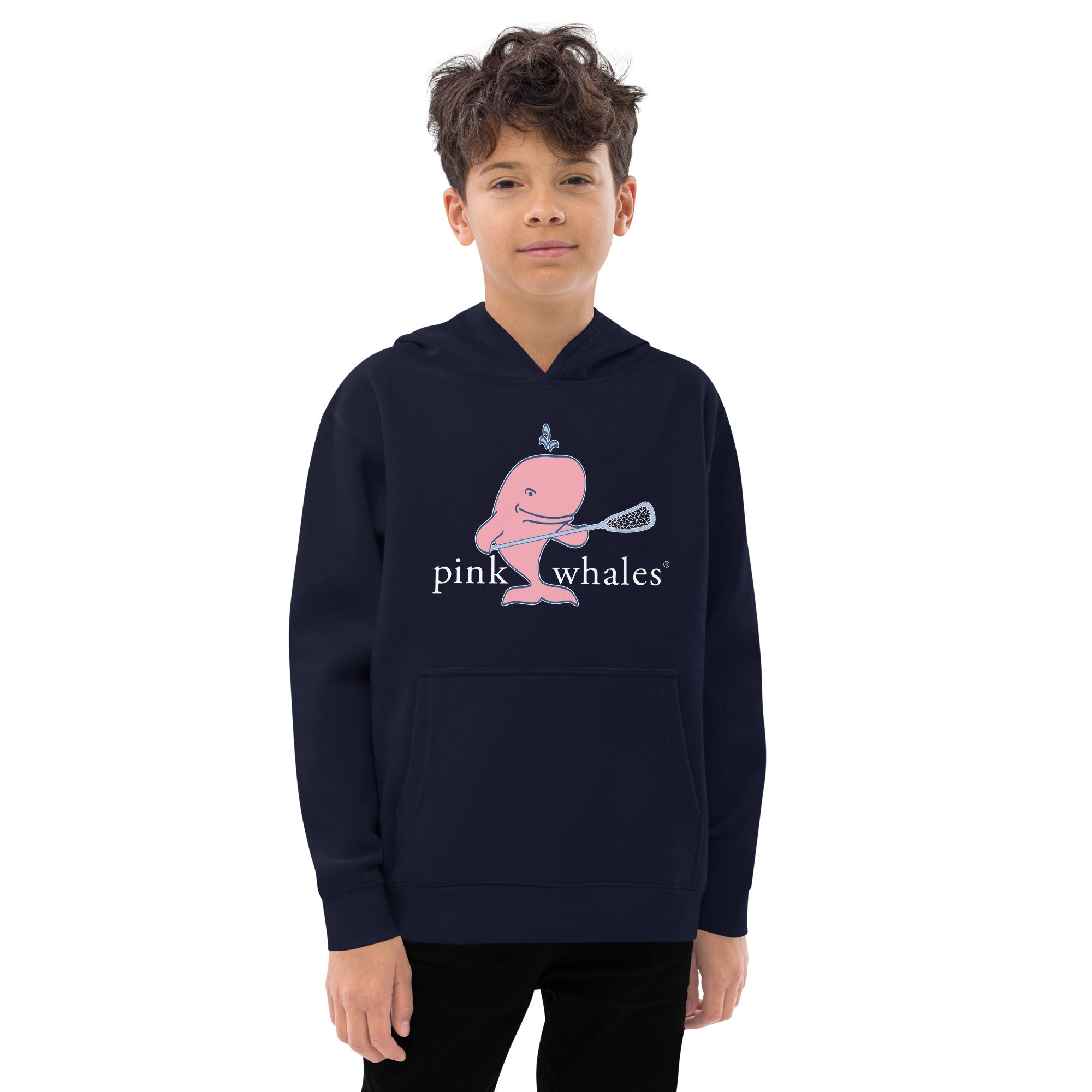 Whales Youth Fleece Hoodie