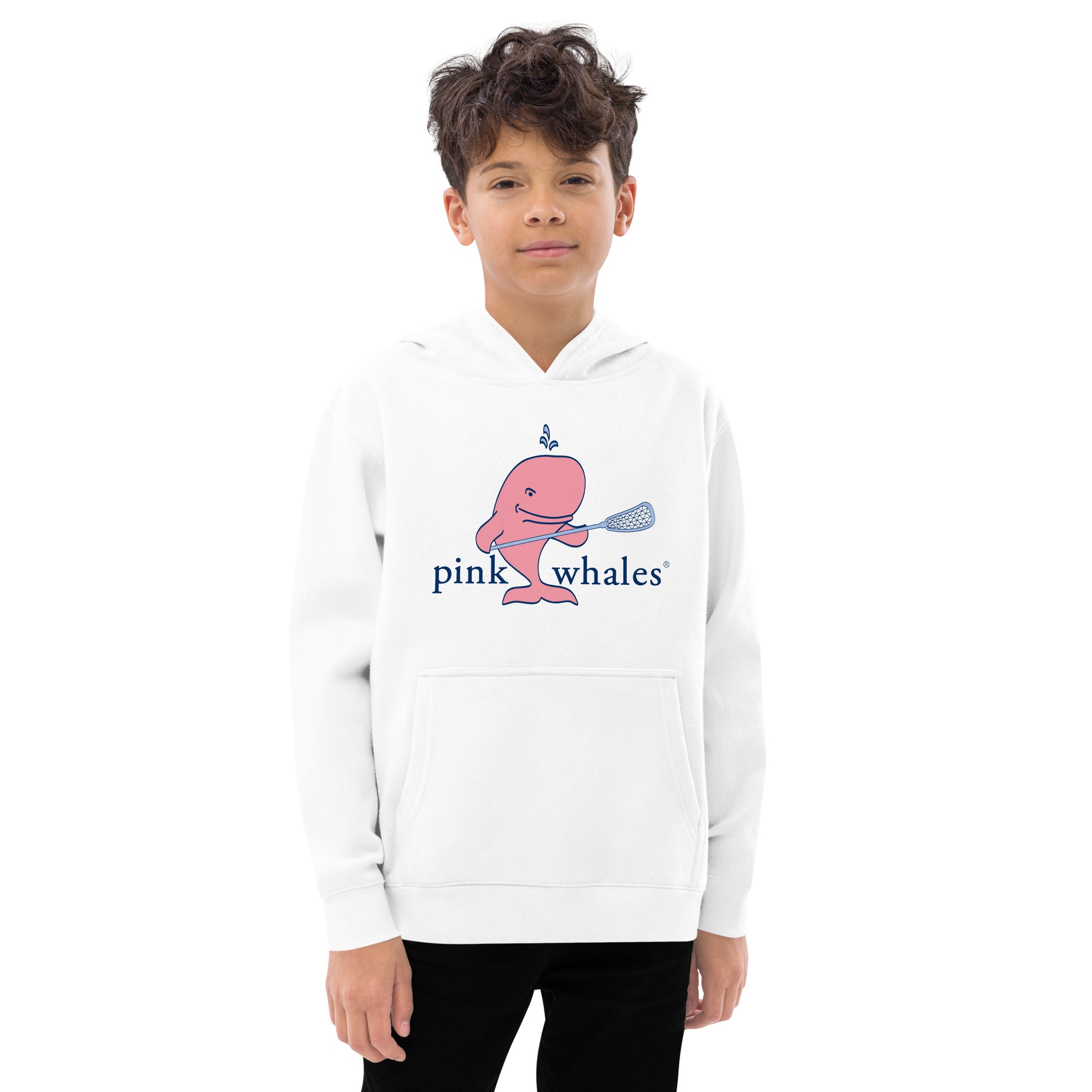 Whales Youth Fleece Hoodie