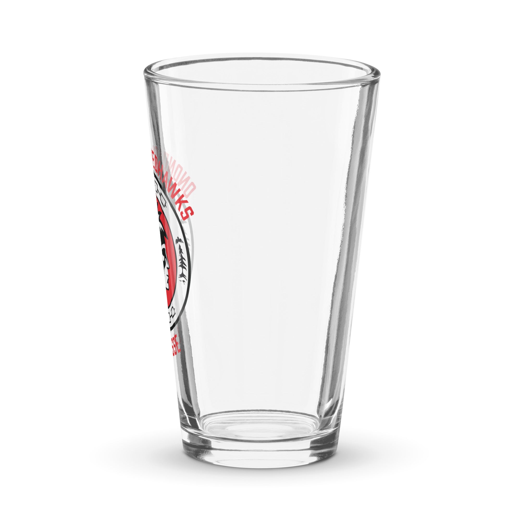 Redhawks pint glass