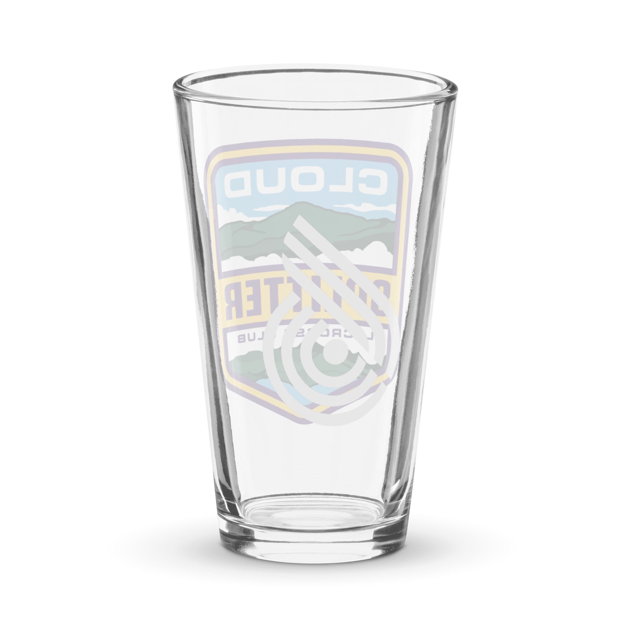 Cloud Splitter Shaker Pint Glass