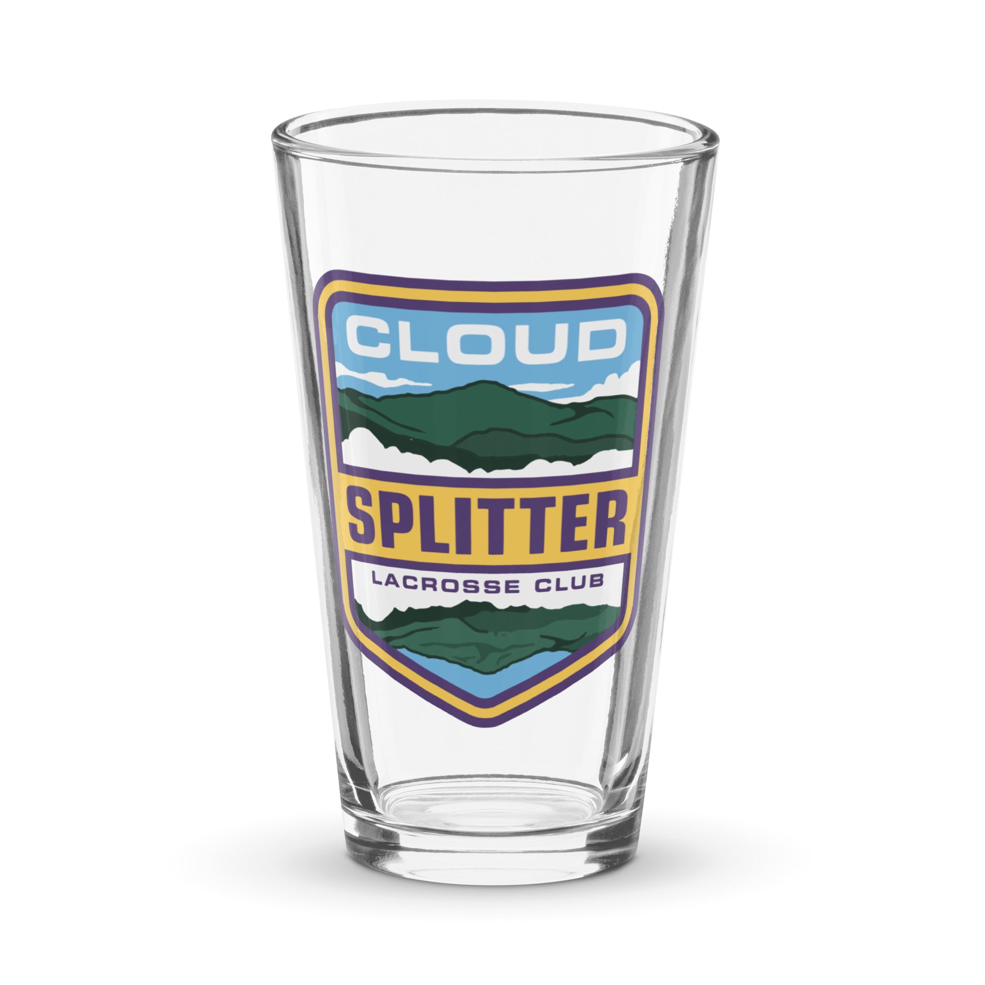 Cloud Splitter Shaker Pint Glass