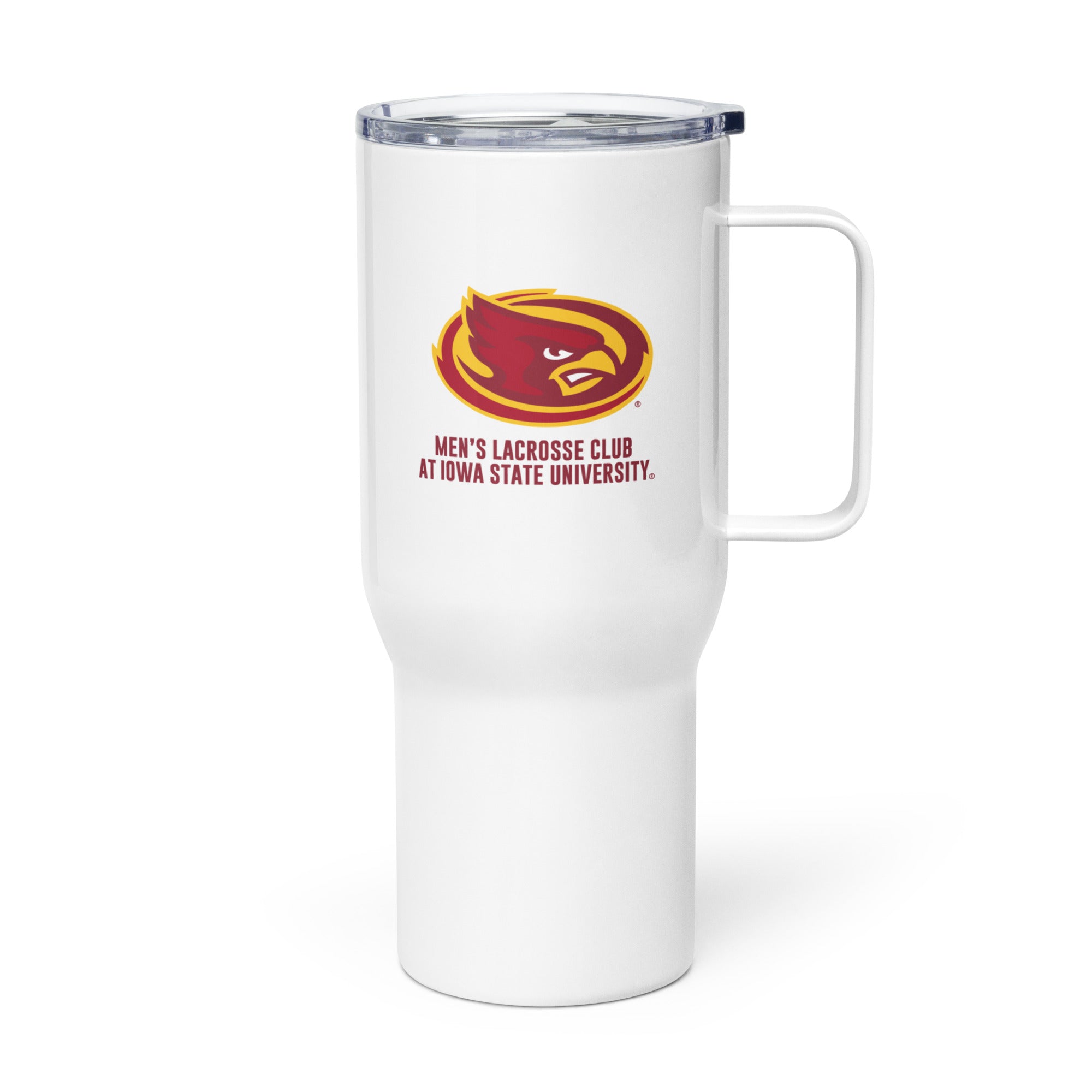 ISU Travel mug with a handle