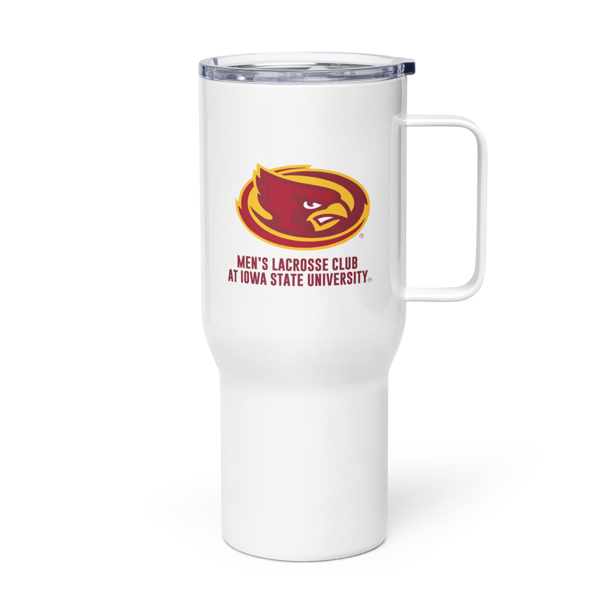 ISU Travel mug with a handle