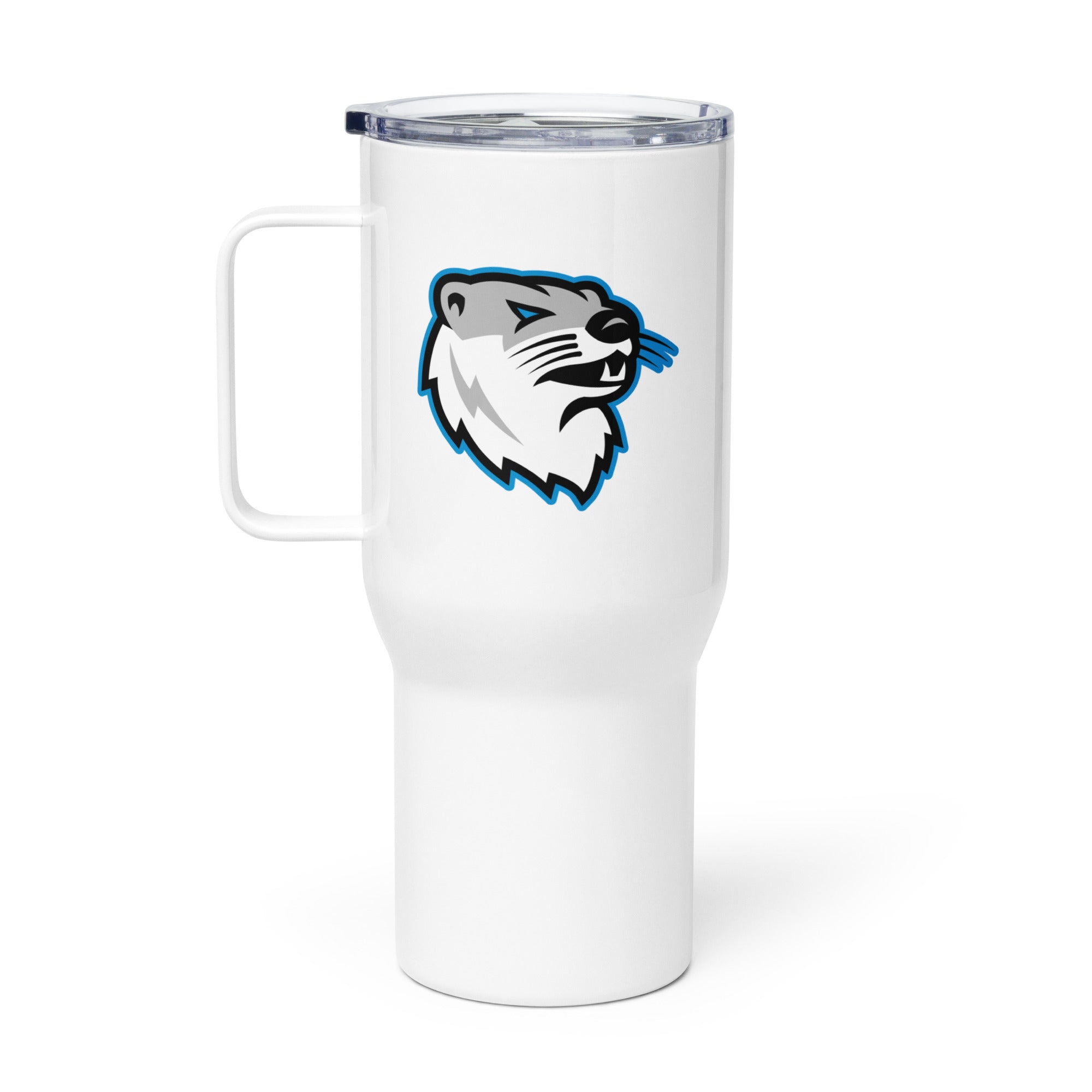 Otters Travel mug with a handle