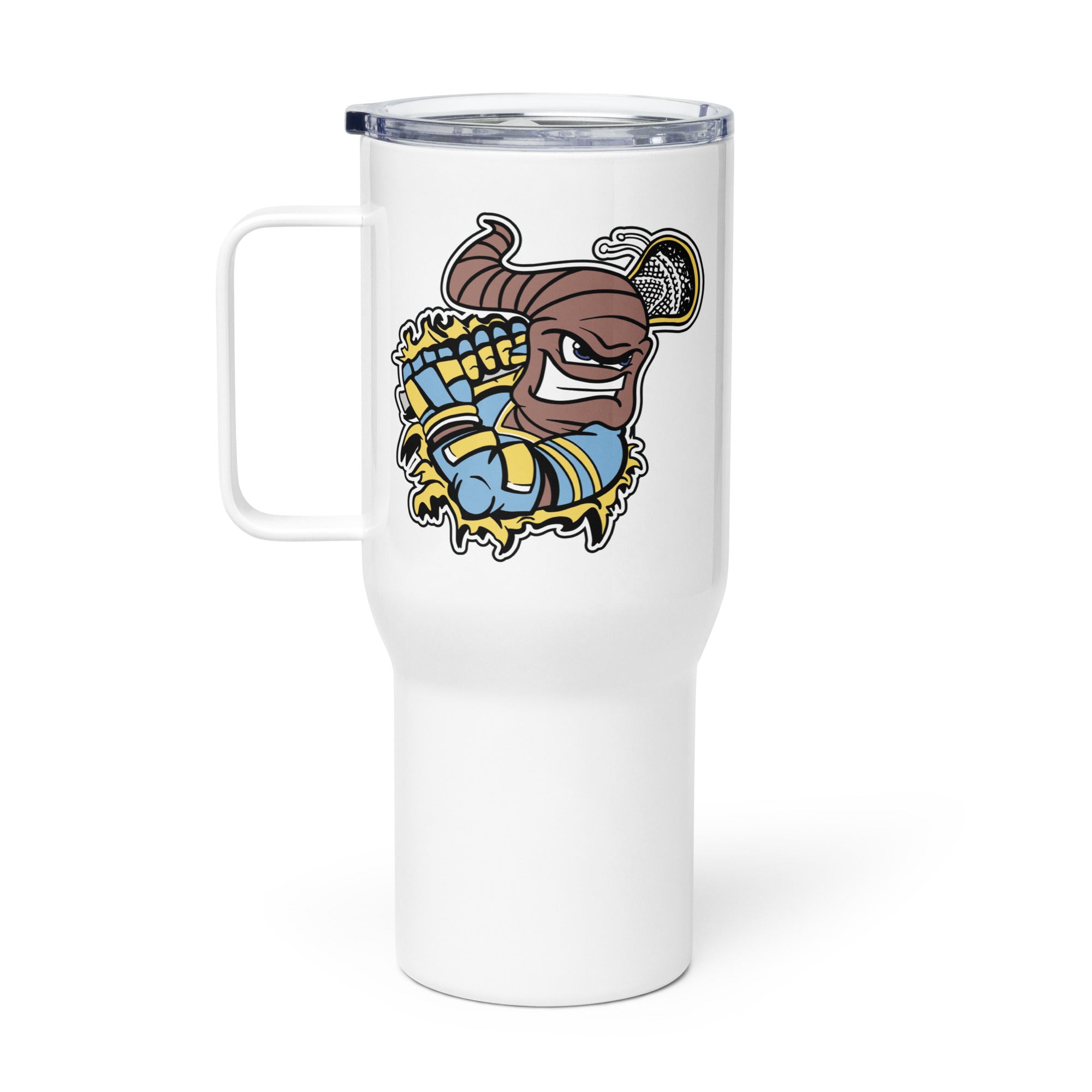 Worm Burners Travel mug with a handle