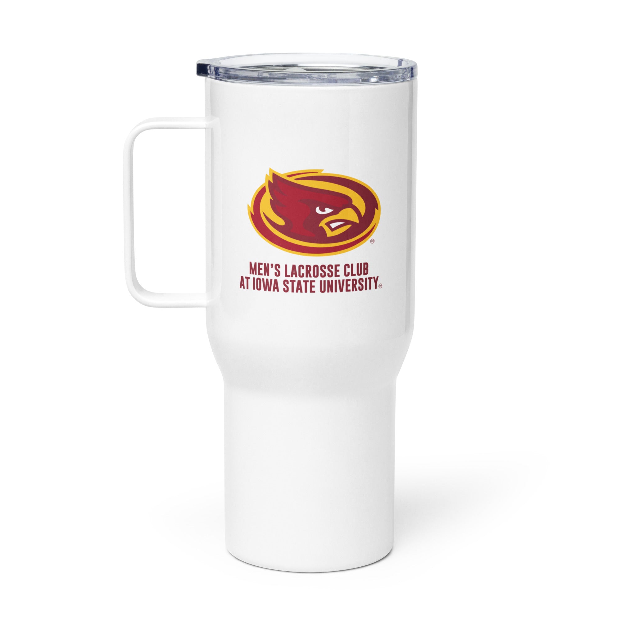 ISU Travel mug with a handle