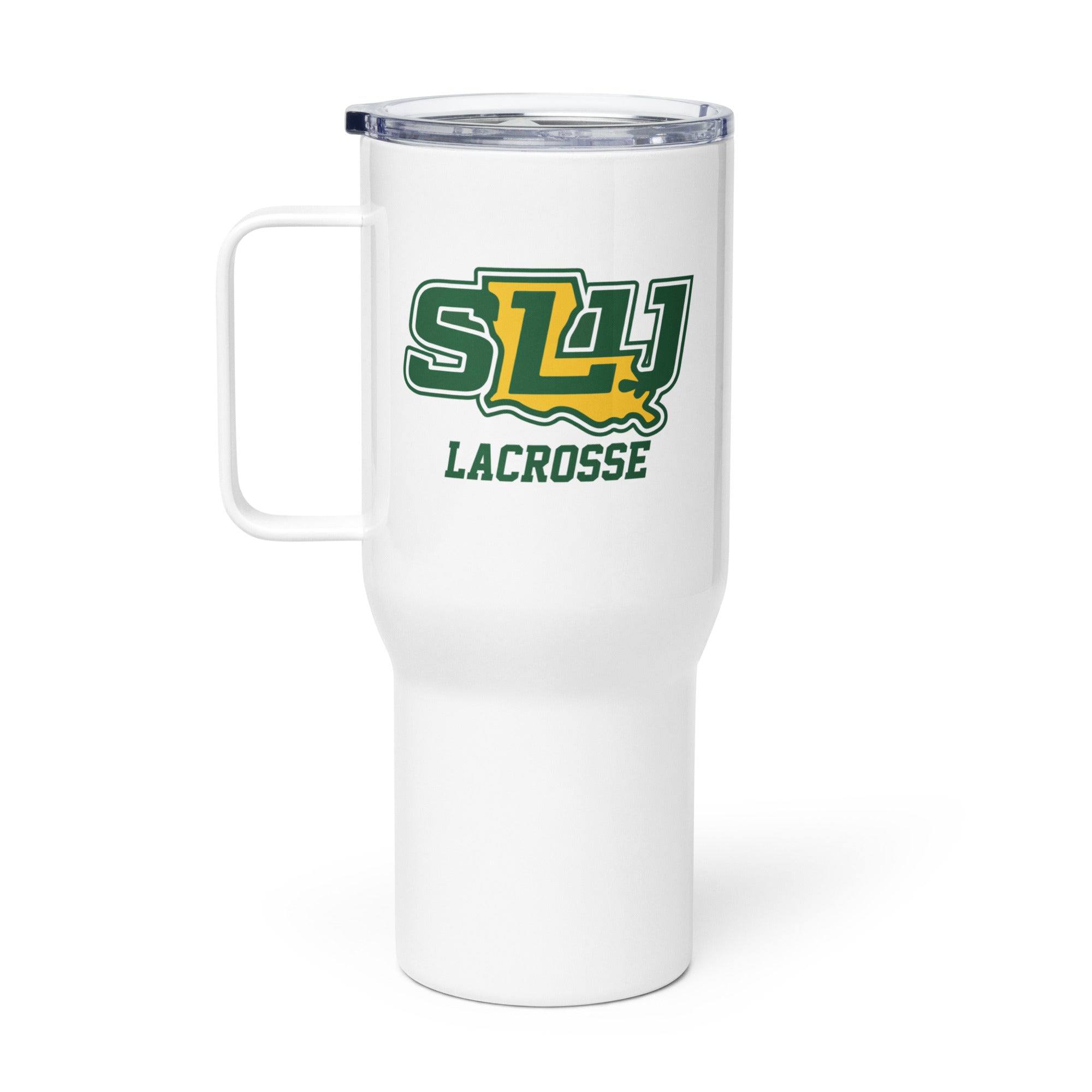 SLU Travel mug with a handle