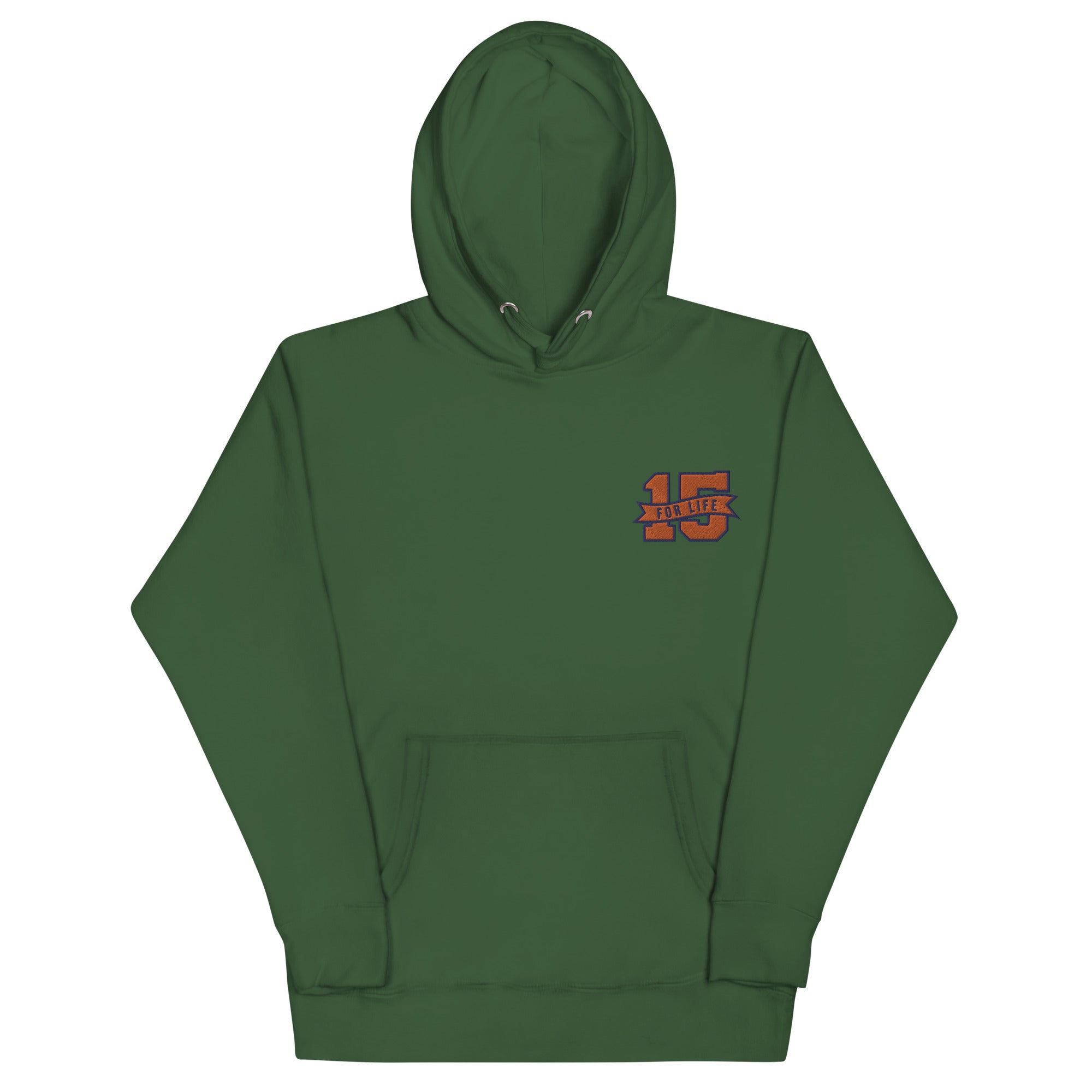 15 For Life Embroidered Unisex Hoodie