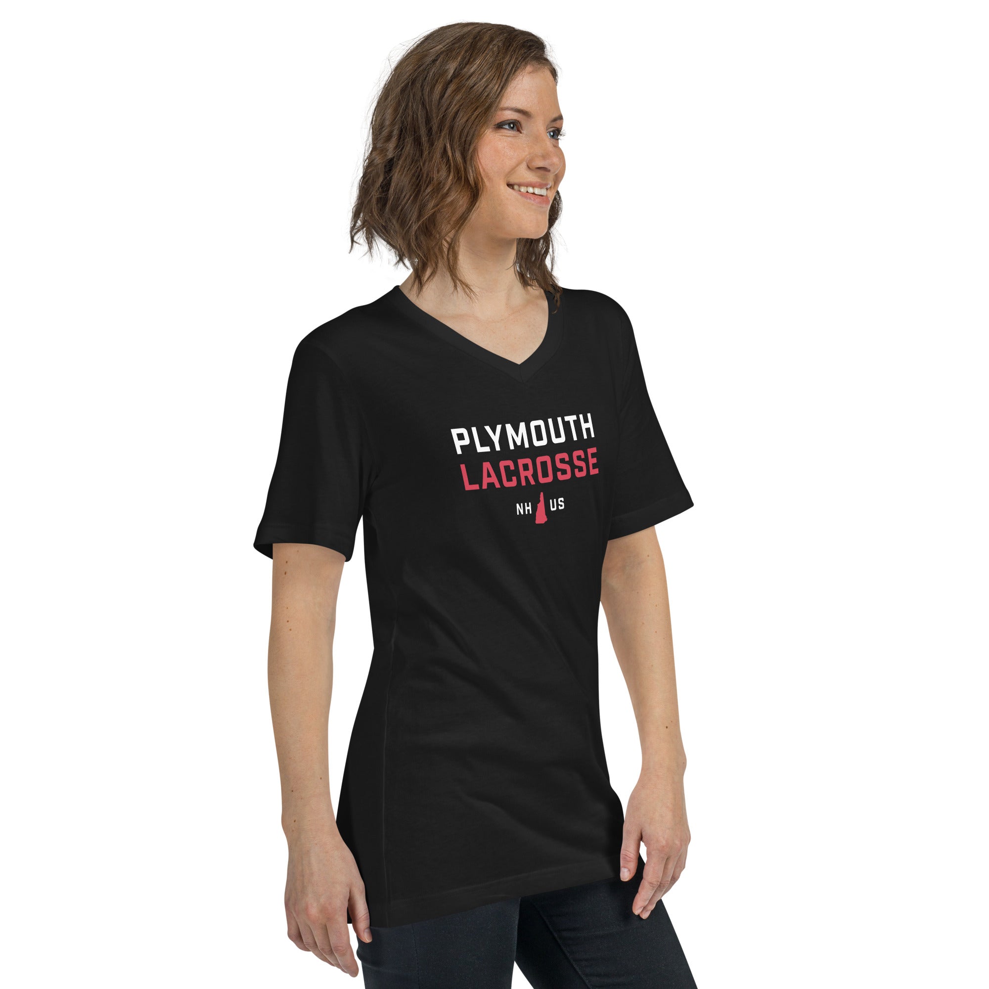 Plymouth Unisex V-Neck T-Shirt