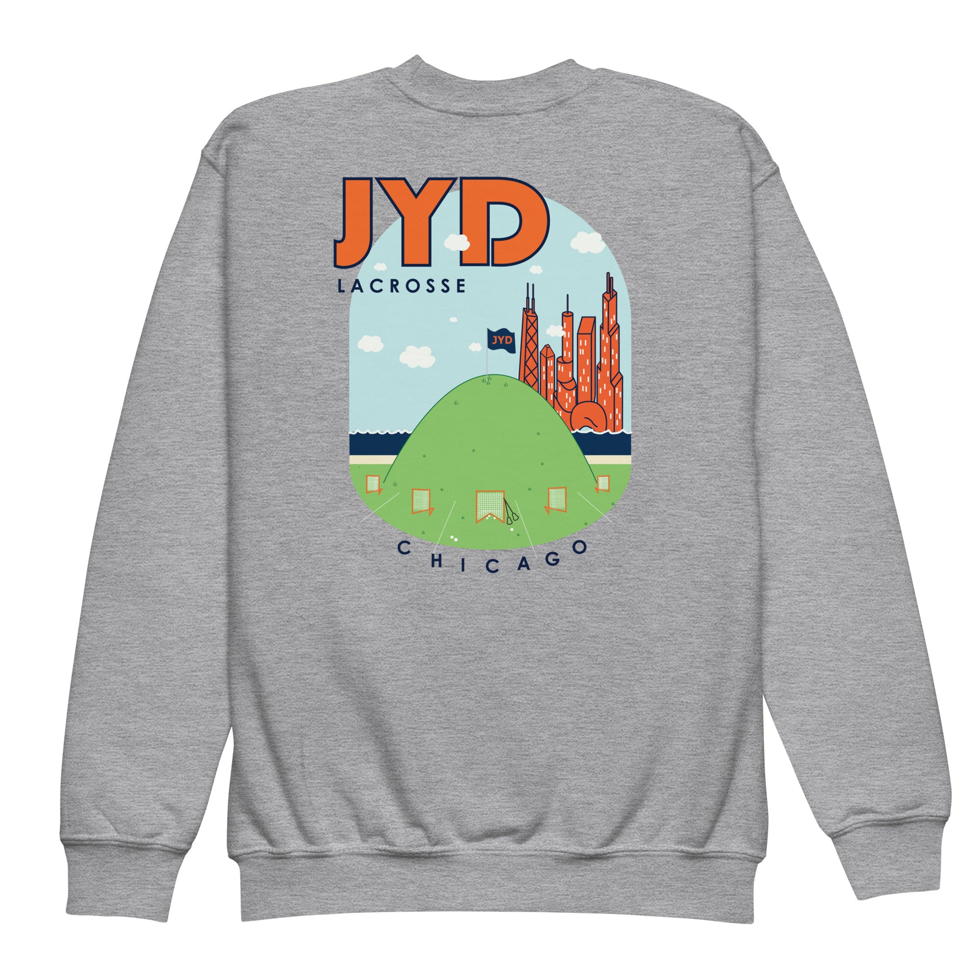 JYD Youth crewneck sweatshirt (with back print)